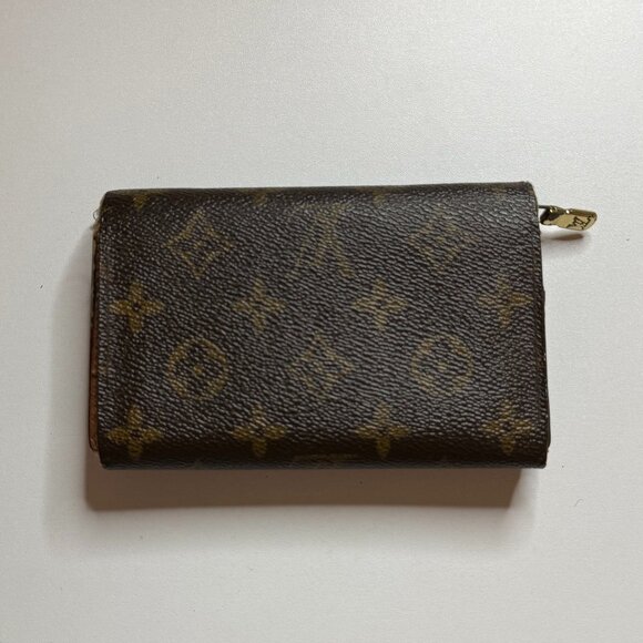 Louis Vuitton Paris Authentic Vintage Brown Leather Bifold Monogram Wallet - Picture 4 of 10